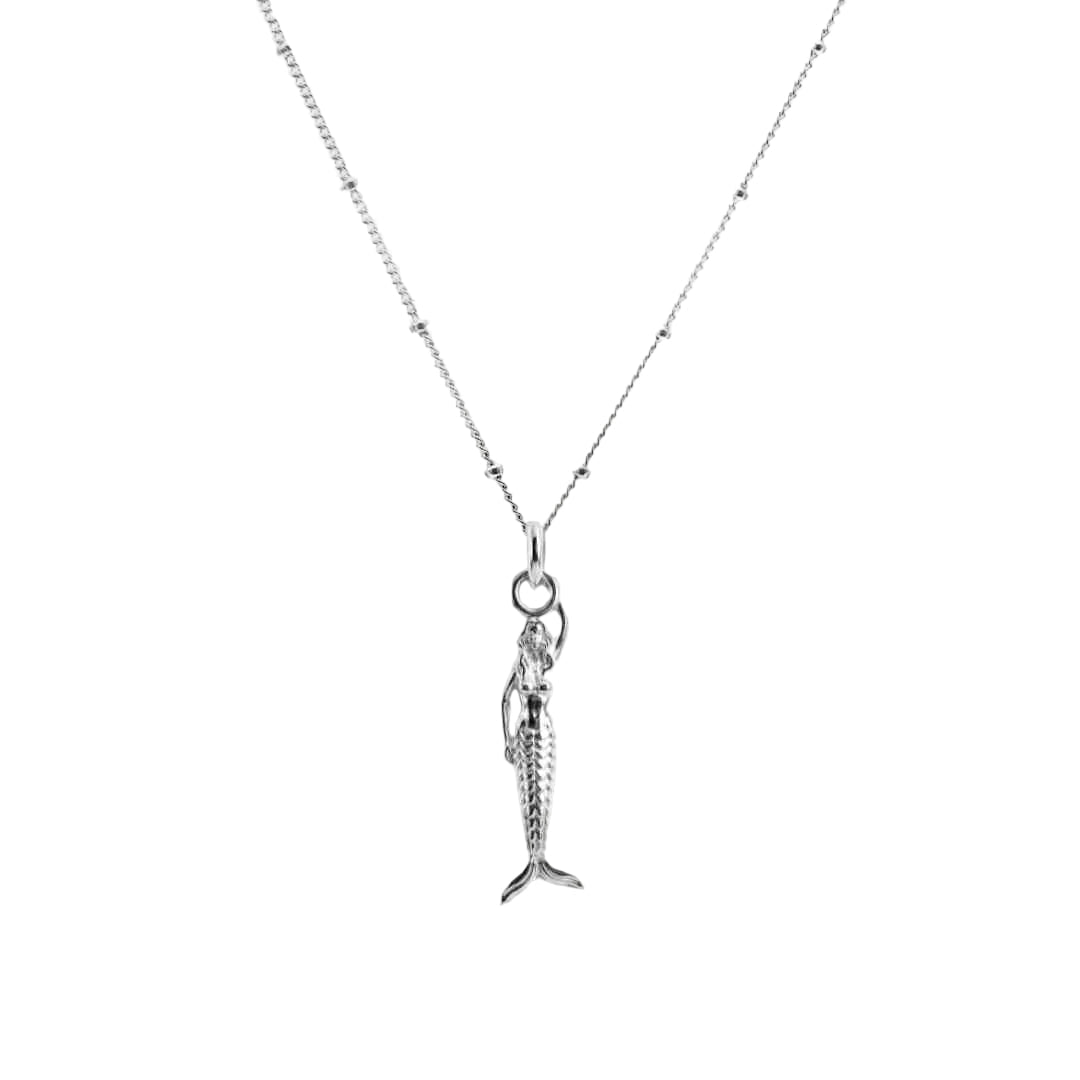 Mini Mermaid Silver Necklace - Zennor - Dainty London