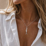 Mini Mermaid Silver Necklace - Zennor - Dainty London