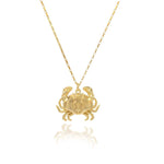 Mr Crab Gold Necklace - Dainty London