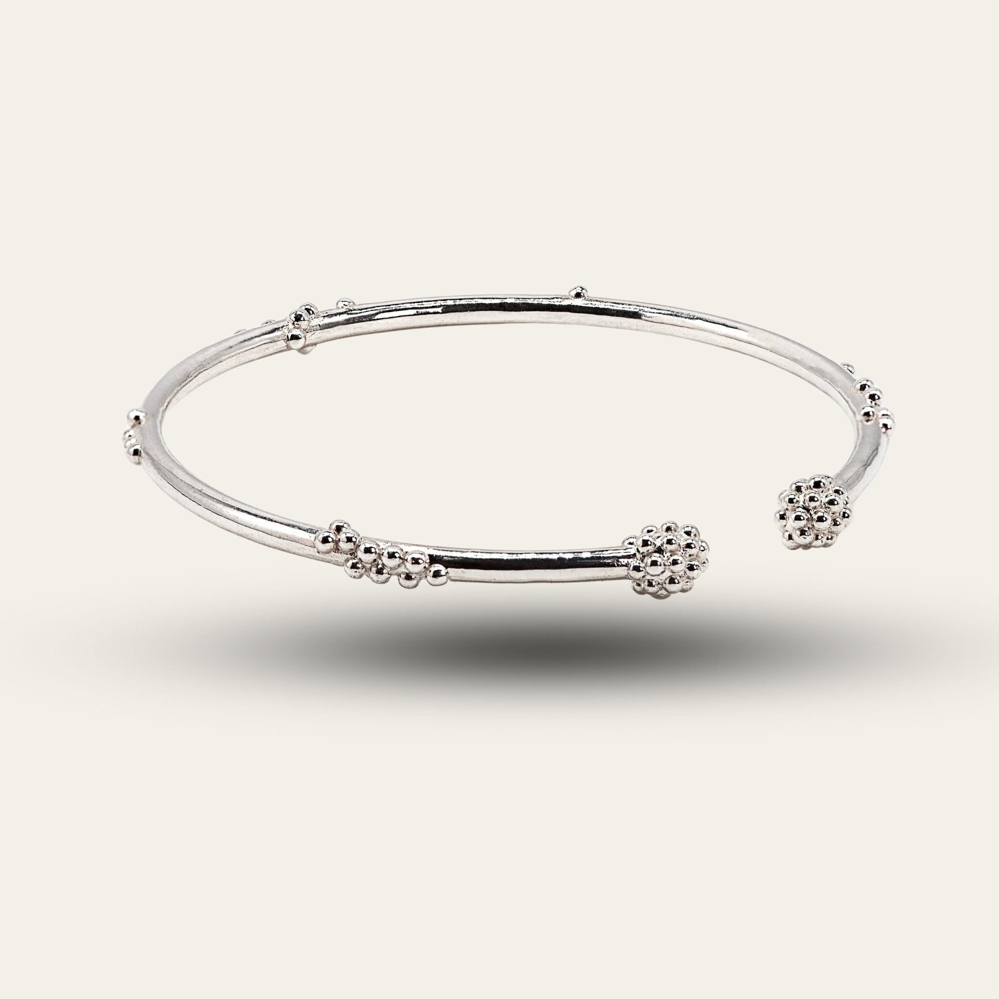 Open Barnacle Bangle - Modern luxury bangles - One Size Bracelet - Dainty London