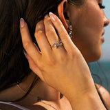 Platinum Marquise Diamond Ring - The Marlowe Ring - Dainty London