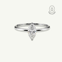 Platinum Marquise Diamond Ring - The Marlowe Ring - Dainty London platinum diamond ring, water inspired jewellery, engagement ring women, anniversary gift jewellery, delicate diamond band, marquise diamond ring, handmade platinum ring, wedding jewelry, elegant statement ring, luxury solitaire diamond, special occasion gift, modern engagement ring, gemstone anniversary ring