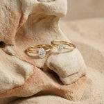 Platinum or Gold Marquise Diamond Ring - The Marlowe Ring - Dainty London