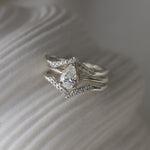 Platinum Pear Diamond Ring - The Yara Ring - Dainty London