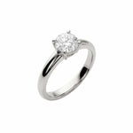 Platinum Solitaire Diamond Ring - The Mina Ring - Dainty London
