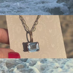 blue topaz necklace, gold vermeil jewelry, sterling silver pendant, gift for her, handmade necklace, minimalist jewellery, statement pendant, layered necklace, birthday gift, elegant jewelry, bridal jewelry, everyday gold necklace, modern jewelry gift