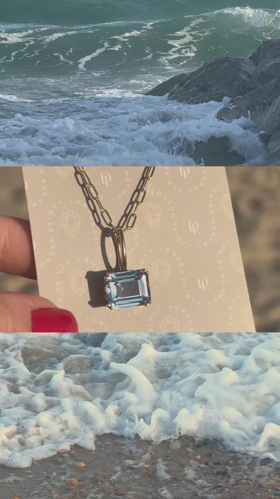 blue topaz necklace, gold vermeil jewelry, sterling silver pendant, gift for her, handmade necklace, minimalist jewellery, statement pendant, layered necklace, birthday gift, elegant jewelry, bridal jewelry, everyday gold necklace, modern jewelry gift