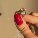 The Silver Merrow Ring - White Topaz Gemstone - Stone Rings for ladies - Dainty London