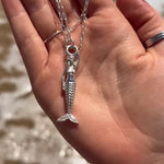 mermaid necklace, ocean jewellery, coastal gift, silver pendant, mermaid lover gift, beach jewellery, statement necklace, handmade ocean jewellery, folklore jewelry, ocean inspired necklace, gift for beach lovers, mermaid pendant, unique seaside jewelry