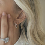 The Silver Hebe Hoops - Goddess and Celestial Inspired Hoop Earrings - Dainty London