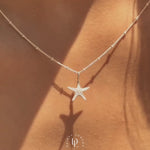 Silver Starfish Necklace - Luxury layered necklaces - Dainty London starfish necklace, ocean jewelry, beach jewelry, nautical necklace, beach lover gift, sea lover jewellery, nautical jewellry, gift for her, silver starfish, beach wedding jewelry, summer accessory, handmade sea jewelry, seaside gift