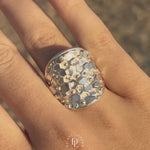 The Silver Hemera Saddle Ring - Statement Everyday Silver Rings for ladies - Dainty London