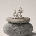 Gold saltwater coral adjustable statement ring - Dainty London