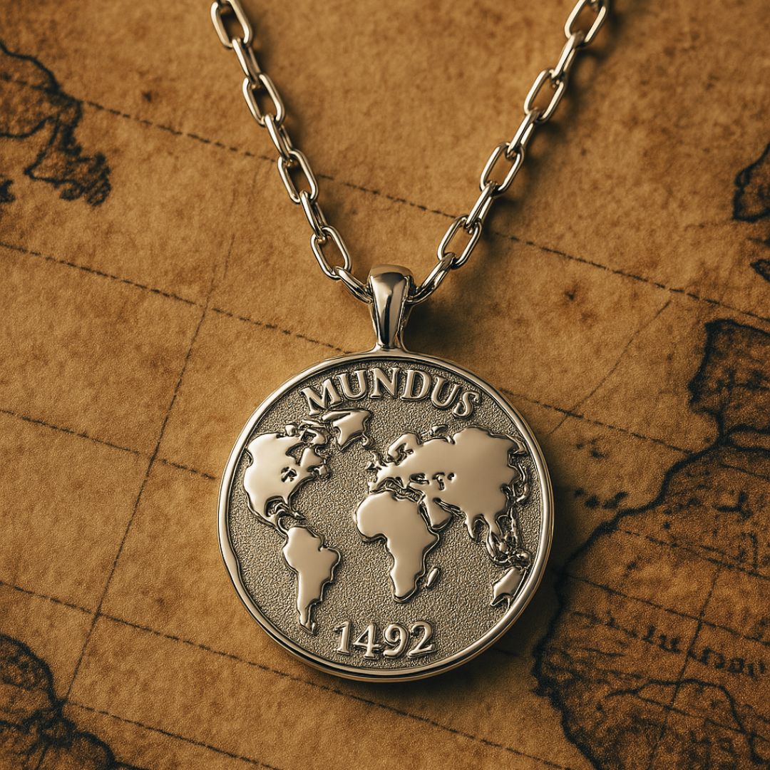 Silver Atlas World Explorer Necklace - Dainty London travel necklace, globe pendant, explorer jewellery, map charm, adventure gift, wanderlust jewellry, gold explorer necklace, handmade travel gift, travel enthusiast gift, unique map necklace, vintage style necklace, everyday explorer jewelry, travel lover gift