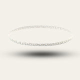 Silver Barnacle Bangle - Boho Beach Bracelet - Dainty London