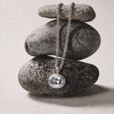 Silver Blue Topaz Necklace - Avery - Dainty London