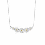 Silver Daisy Chain Necklace - Dainty London