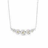 Silver Daisy Chain Necklace - Dainty London