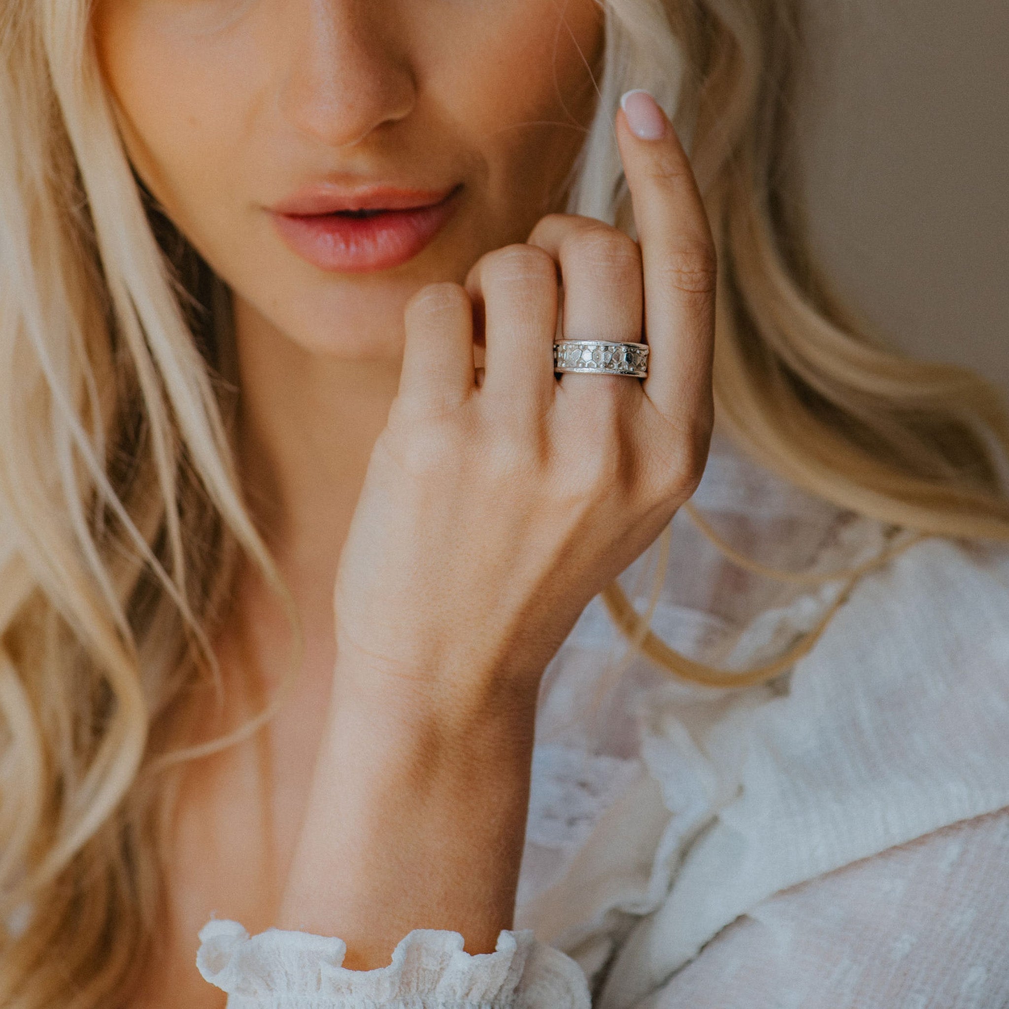 Silver Goddess Ring - Hemera - Dainty London