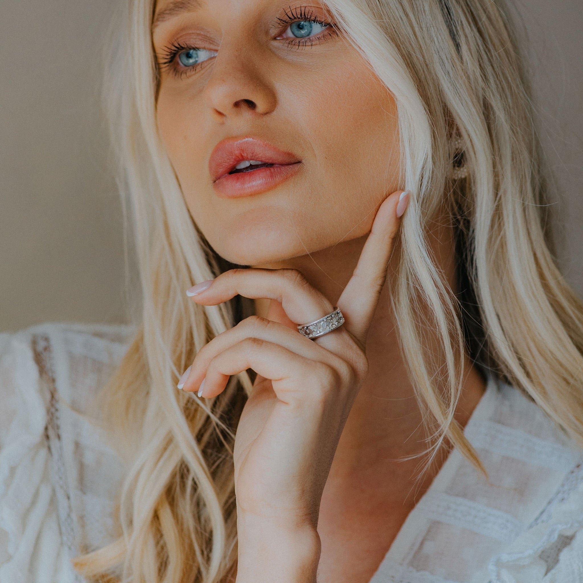 Silver Goddess Ring - Hemera - Dainty London