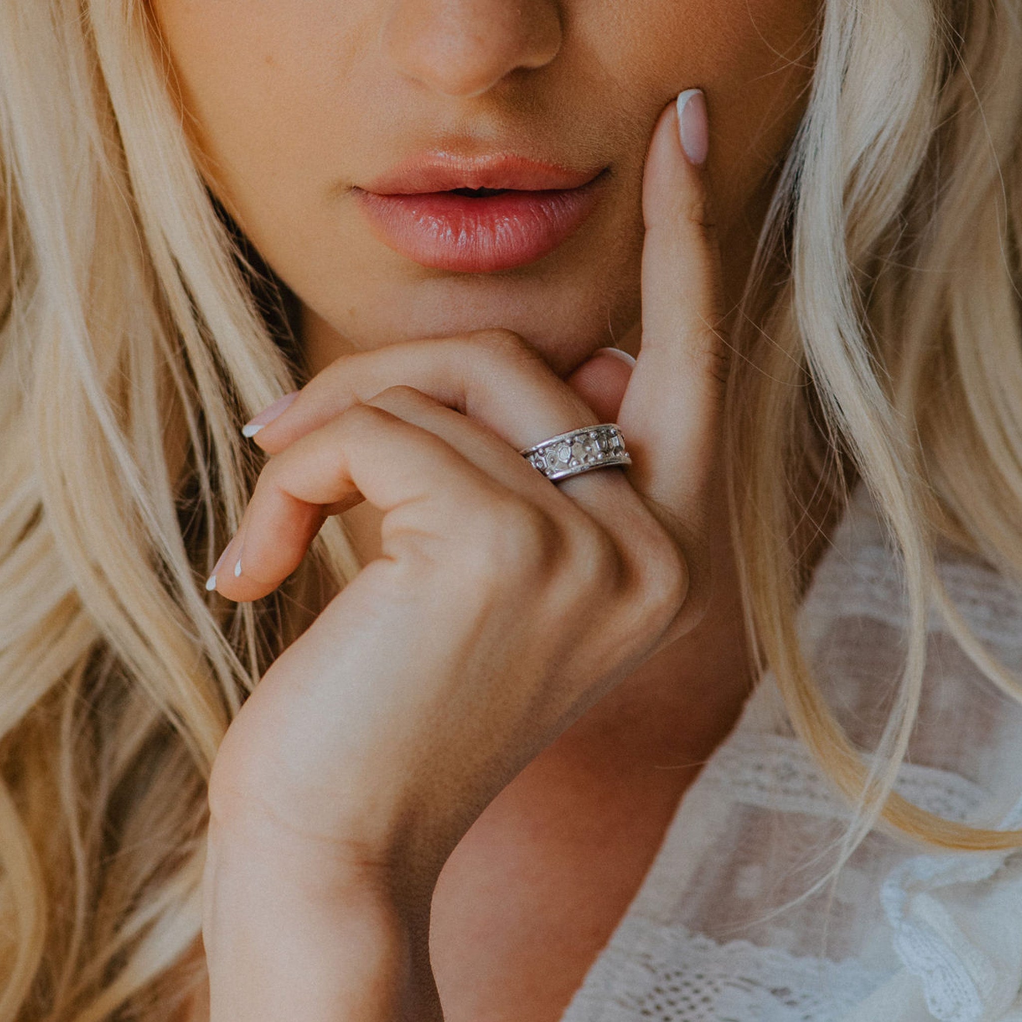 Silver Goddess Ring - Hemera - Dainty London