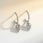 Silver Lyra Hoop Earrings - Dainty London