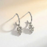 Silver Lyra Hoop Earrings - Dainty London