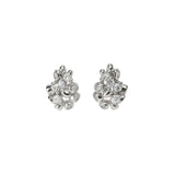 Silver Lyra Stud Earrings - Dainty London