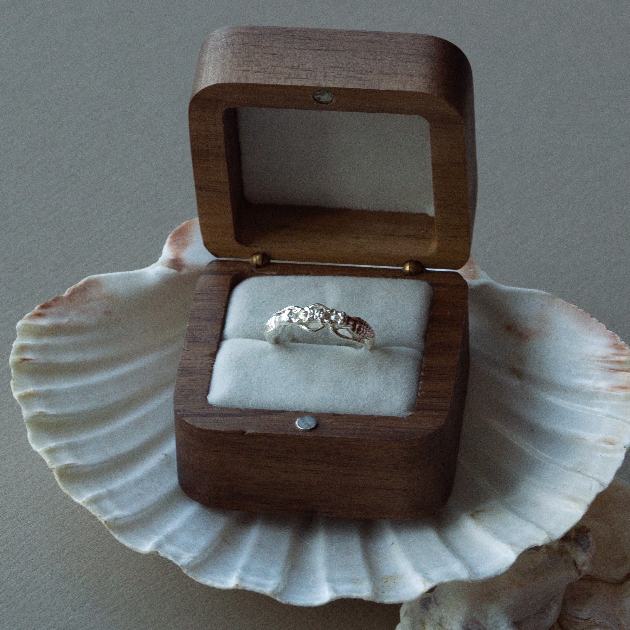 Silver Mermaid Zennor Ring - Dainty London