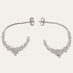 Silver Nyx Hoops - Sustainable Luxury Hoop Earrings - Dainty London