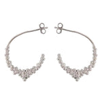 Silver Nyx Hoops - Dainty London