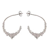 Silver Nyx Hoops - Dainty London