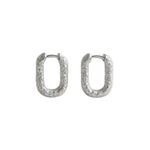 Silver Rockpool Hoops - Dainty London