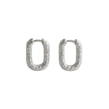 Silver Rockpool Hoops - Dainty London