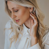 Silver Rockpool Hoops - Dainty London