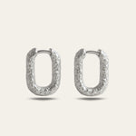 Silver Rockpool Hoops - Dainty London