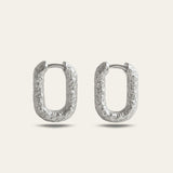 Silver Rockpool Hoops - Dainty London