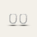 Silver Rockpool Hoops - Everyday Beach Sterling Silver Earrings - Dainty London