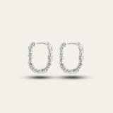 Silver Rockpool Hoops - Everyday Beach Sterling Silver Earrings - Dainty London