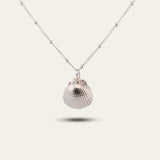 Silver Seashell Necklace - Sustainable beach jewellery - Dainty London