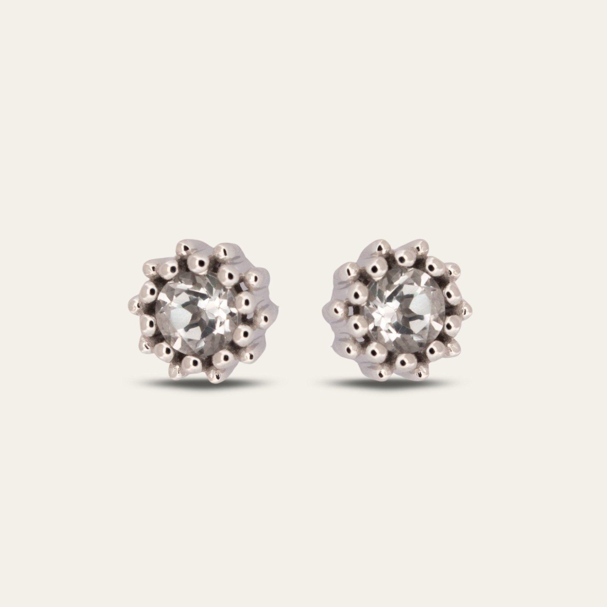 Silver Seren Studs - Dainty London