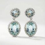 Silver Sky Blue Topaz Aurelia Earrings - Dainty London