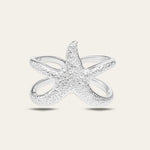 Silver Starfish Ring - Dainty London
