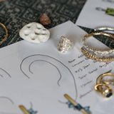 Silver Statement Saddle Ring - Hemera - Dainty London