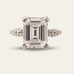 Silver White Topaz Gemstone Ring - Merrow - Dainty London