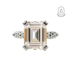 Silver White Topaz Gemstone Ring - Merrow - Dainty London