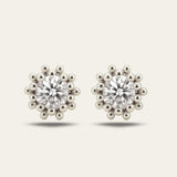 Silver White Topaz Seren Studs - Dainty London