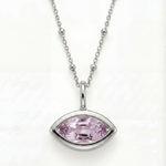 amethyst dainty necklace, ocean-inspired jewellery, layered necklace, violet gemstone jewellery, everyday pendant, sterling silver necklace, gold vermeil jewelry, gift for her, boho beach jewelry, delicate gemstone necklace, special occasion gift, ocean themed jewelry, minimalist jewellery