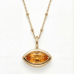 citrine necklace, dainty jewellery, sunset orange jewelry, layered necklace, gift for her, everyday jewelry, sterling silver necklace, gold vermeil jewelry, ocean inspired jewelry, delicate gemstone pendant, handmade jewelry, birthday gift ideas, beach wedding jewelry