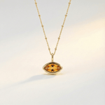 citrine necklace, dainty jewellery, sunset orange jewelry, layered necklace, gift for her, everyday jewelry, sterling silver necklace, gold vermeil jewelry, ocean inspired jewelry, delicate gemstone pendant, handmade jewelry, birthday gift ideas, beach wedding jewelry